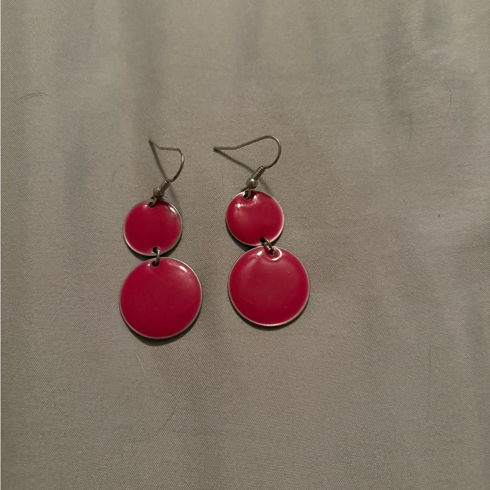 Pink Dangle Earrings